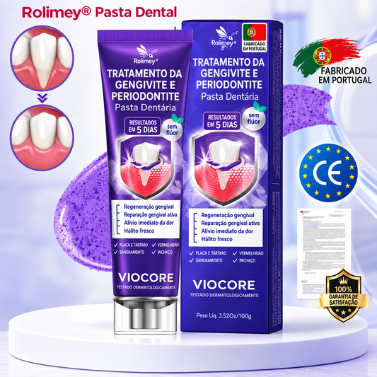 🇵🇹 Loja Oficial |🦷🍔 Rolimey® VioCore Pasta de dentes para o tratamento da inflamação das gengivas e da periodontite com veneno de abelha