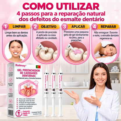 🇵🇹 Loja Oficial |🦷🎄Rolimey® DenPerm – Gel natural de preenchimento do esmalte dentário para o tratamento de cáries