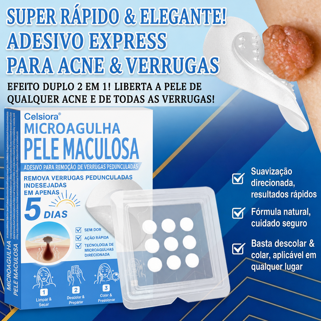 🏆Celsiora® Adesivos 2 em 1 de Microagulhas e Hidrocoloide | Removedor de Sinais Elevados🍒🍒